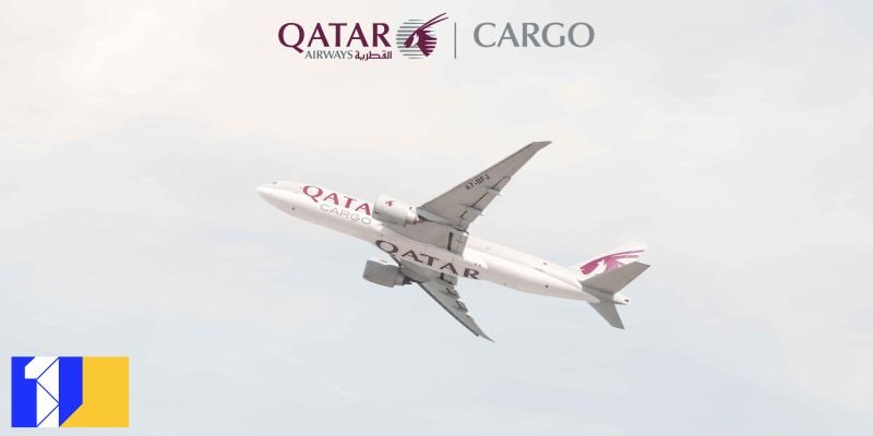Qatar Airways Cargo aircraft in flight